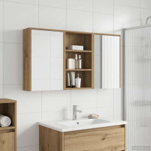 vidaXL Badezimmerschrank-Set 3 stk. 126 x 16 x 62,5 cm Holzwerkstoff