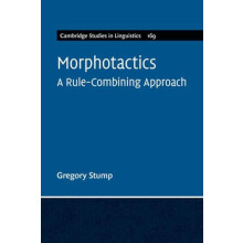 Morphotactics by Gregory Stump Paperback Book