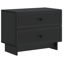 vidaXL Bedside Cabinet Black 62 x 34.5 x 47.5 cm Engineered Wood