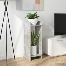 vidaXL Plant Stand Concrete Grey 30 x 30 x 80 cm Engineered Wood