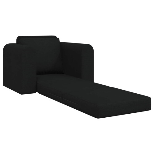 VidaXL vidaXL Folding Sofa Bed Black 98 x 71 x 83 cm Fabric 2
