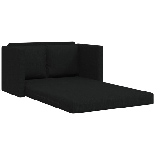 VidaXL vidaXL Folding Sofa Bed Black 112 x 60 x 55 cm Fabric 2