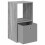 VidaXL vidaXL Bedside Table 2 pcs Grey Sonoma 35 x 32 x 68.5 cm 5