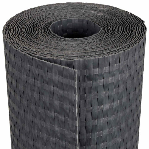 VidaXL vidaXL Balcony Screen Dark Grey 400 x 80 cm Poly Rattan 1
