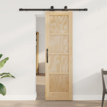 vidaXL Schiebetür ORKDAL 61 x 198,5 cm Massives Kiefernholz Natur