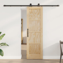 vidaXL Schiebetür ORKDAL 61 x 198,5 cm Massives Kiefernholz Natur
