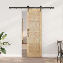 vidaXL Schiebetür ORKDAL 61 x 198,5 cm Massives Kiefernholz