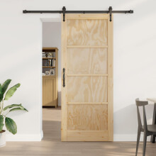vidaXL Schiebetür ORKDAL 86 x 211 cm Massives Kiefernholz