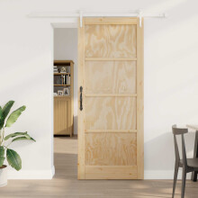 vidaXL Schiebetür ORKDAL 86 x 211 cm Massives Kiefernholz