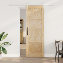 vidaXL Schiebetür ORKDAL 73,5 x 211 cm Massives Kiefernholz