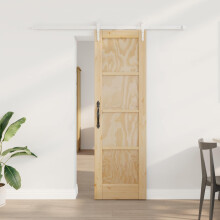 vidaXL Schiebetür ORKDAL 61 x 198,5 cm Massives Kiefernholz