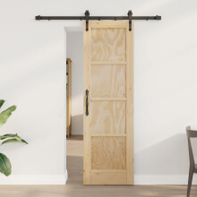 vidaXL Schiebetür ORKDAL 61 x 198,5 cm Massives Kiefernholz Natur