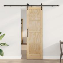 vidaXL Schiebetür ORKDAL 61 x 198,5 cm Massives Kiefernholz Natur