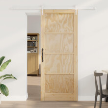 vidaXL Schiebetür ORKDAL 86 x 211 cm Massives Kiefernholz