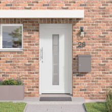 vidaXL Vordertür 108 x 208 cm PVC Weiß