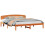 VidaXL vidaXL Bed Frame with Headboard Wax Brown 180 x 200 cm Solid Pine Wood 4