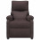 VidaXL vidaXL Recliner Chair Dark Brown Fabric 3