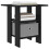VidaXL vidaXL Bedside Table Black Oak 41 x 40 x 45 cm Engineered Wood 5