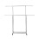 Living And Home Adjustable Stainless Steel Dual-Rod Clothes Drying Rack with Wheels 3