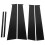 6pcs door pillar molding cover gloss black 2