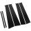 6pcs door pillar molding cover gloss black 4