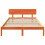 VidaXL vidaXL Bed Frame with Headboard Wax Brown 140 x 200 cm Solid Pine Wood 5