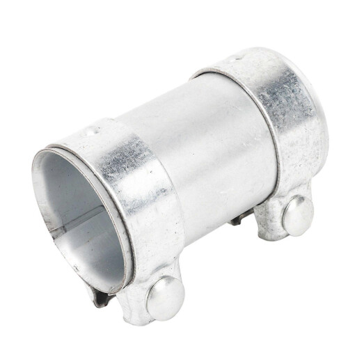double clamp exhaust pipe adapter 2.5in joiner 1