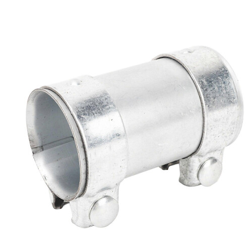 double clamp exhaust pipe adapter 2.5in joiner 2