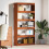 VidaXL vidaXL Book Cabinet Wax Brown 80 x 30 x 167.5 cm Solid Pine Wood 5