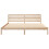 VidaXL vidaXL Bed Frame with Headboard Brown 200 x 210 cm Solid Pine Wood 5