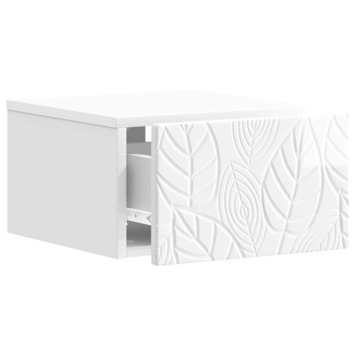 VidaXL vidaXL Wall-Mounted Bedside Cabinet 2 pcs High Gloss White 2