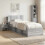 VidaXL vidaXL Headboard Cabinet with Storage Grey Sonoma Engineered Wood 4