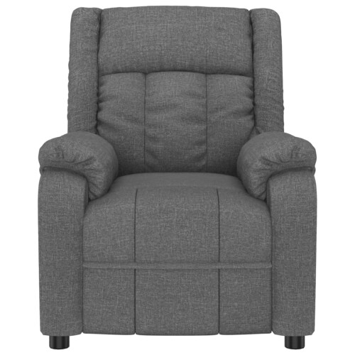 VidaXL vidaXL Recliner Chair Dark Grey Fabric 2