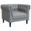 VidaXL vidaXL Sofa Light Grey 78.5 x 74.5 x 74.5 cm Polyester 5