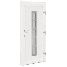 vidaXL Vordertür 98 x 208 cm PVC Weiß