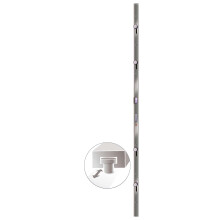 vidaXL Seiteneingangstür 88 x 198 cm PVC Weiß