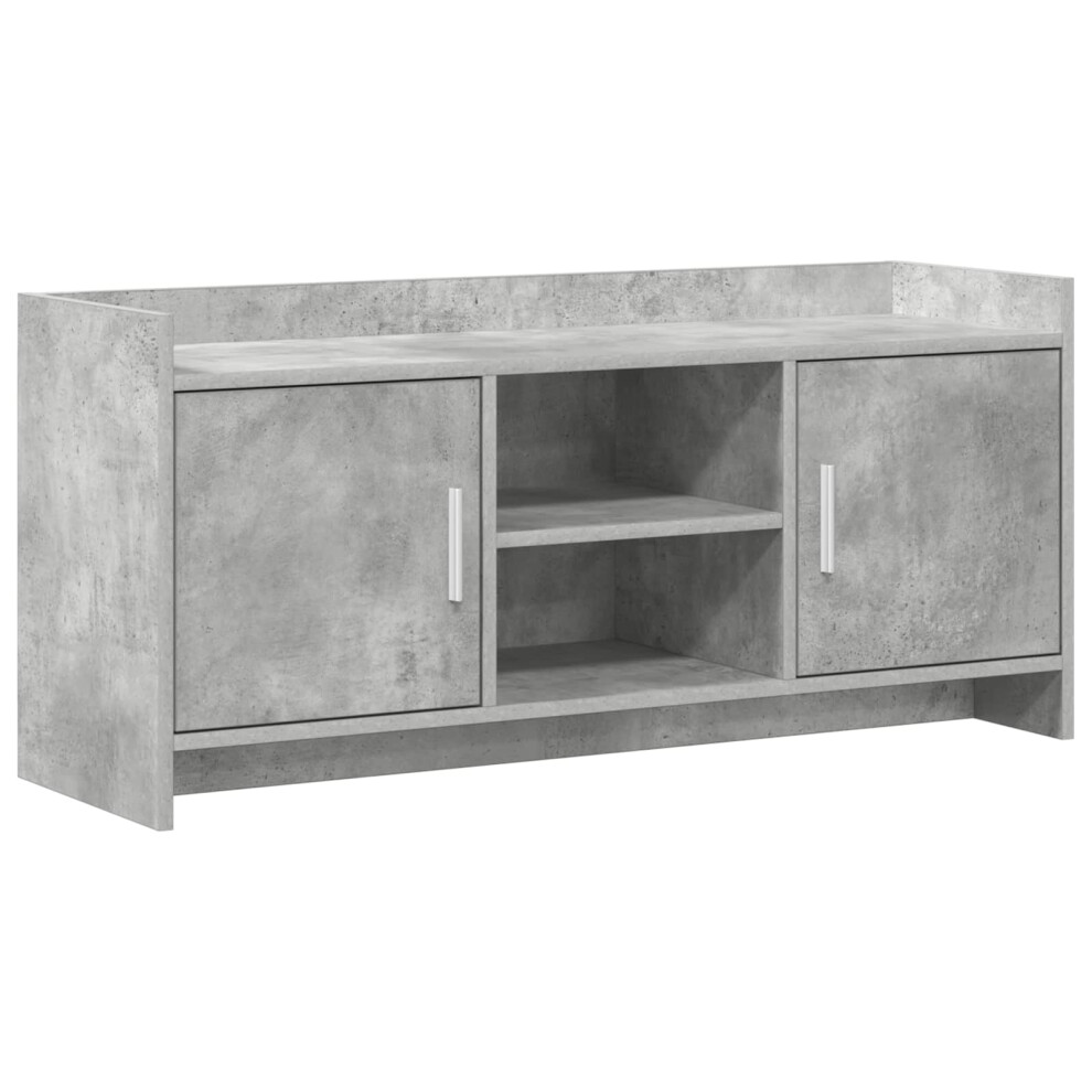 Vidaxl Tv Cabinet 102 X 33 X 47 Cm Concrete Grey Engineered Wood