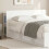 VidaXL vidaXL Headboard Cabinet with Storage White Engineered Wood 1