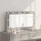 VidaXL vidaXL Vanity Mirror Rectangular Grey Sonoma 80 x 45 x 18 cm 1