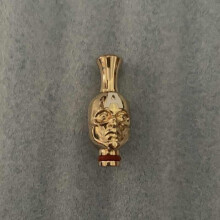 (C)Zinc Alloy Face Shaped Cigarette Holder Solid Color Durable Accessories Fashion