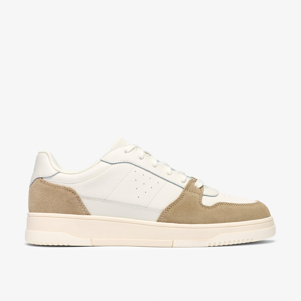 Clarks Newick Lace White Combi