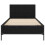 VidaXL vidaXL Bed Frame with Headboard Black Oak 80 x 200 cm Engineered Wood 4