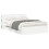 VidaXL vidaXL Headboard Cabinet with Storage White Engineered Wood 5