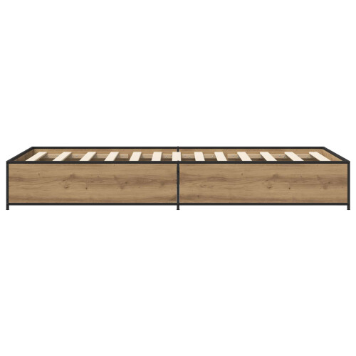 VidaXL vidaXL Bed Frame Artisan Oak 80 x 200 cm Engineered Wood 2