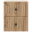 VidaXL vidaXL Wall-Mounted Bedside Cabinet 2 pcs Artisan Oak Engineered Wood 4
