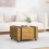 VidaXL vidaXL Coffee Table Brown 60 x 60 x 38 cm Solid Teak Wood 1