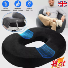 Donut Cushion Memory Foam Medical Ring Seat Pain Relief Orthopedic Pillow Coccyx