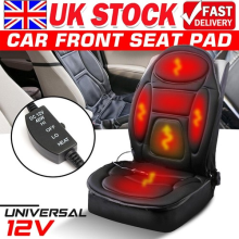 12V Universal Heated Seat Cover Electric Car Seat Cushion Warm Soft Black NEW UK