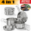 Camping Cooking Set Non Stick Folding Camp Pot Pan Saucepan Kettle Cookware Kit 2