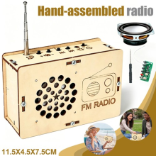 STEM Radio Kit for Kids 6-14 | DIY Wooden FM Radio Kit Science & Circuit Project